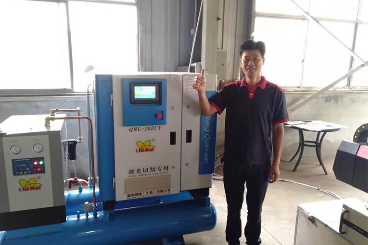 激光切割螺桿空壓機工廠